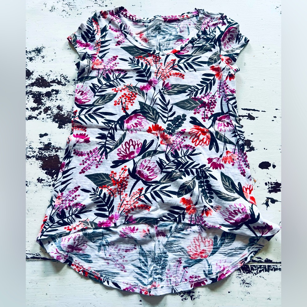 Girls Bright Floral Top